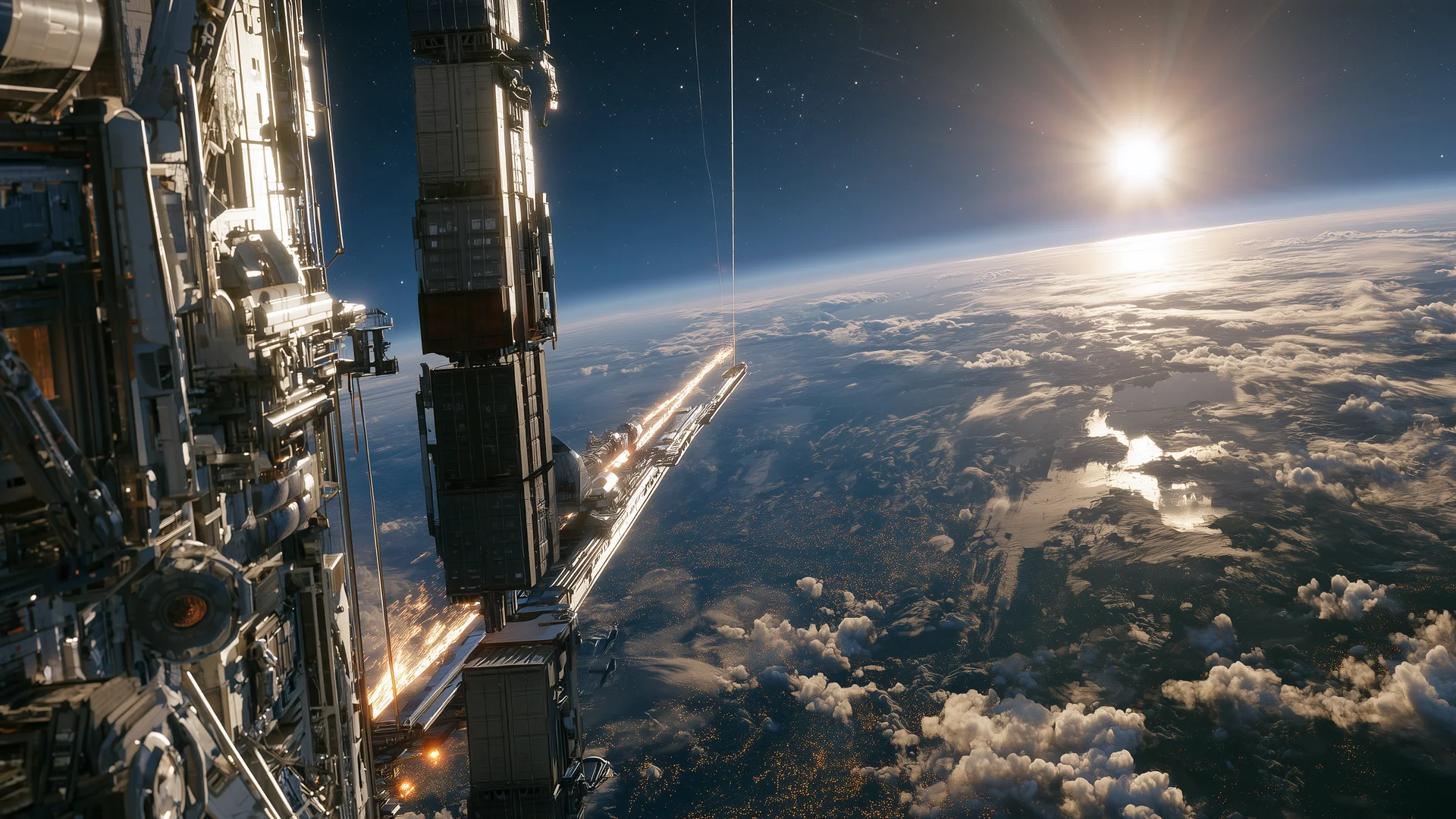 Cargo tether yard
