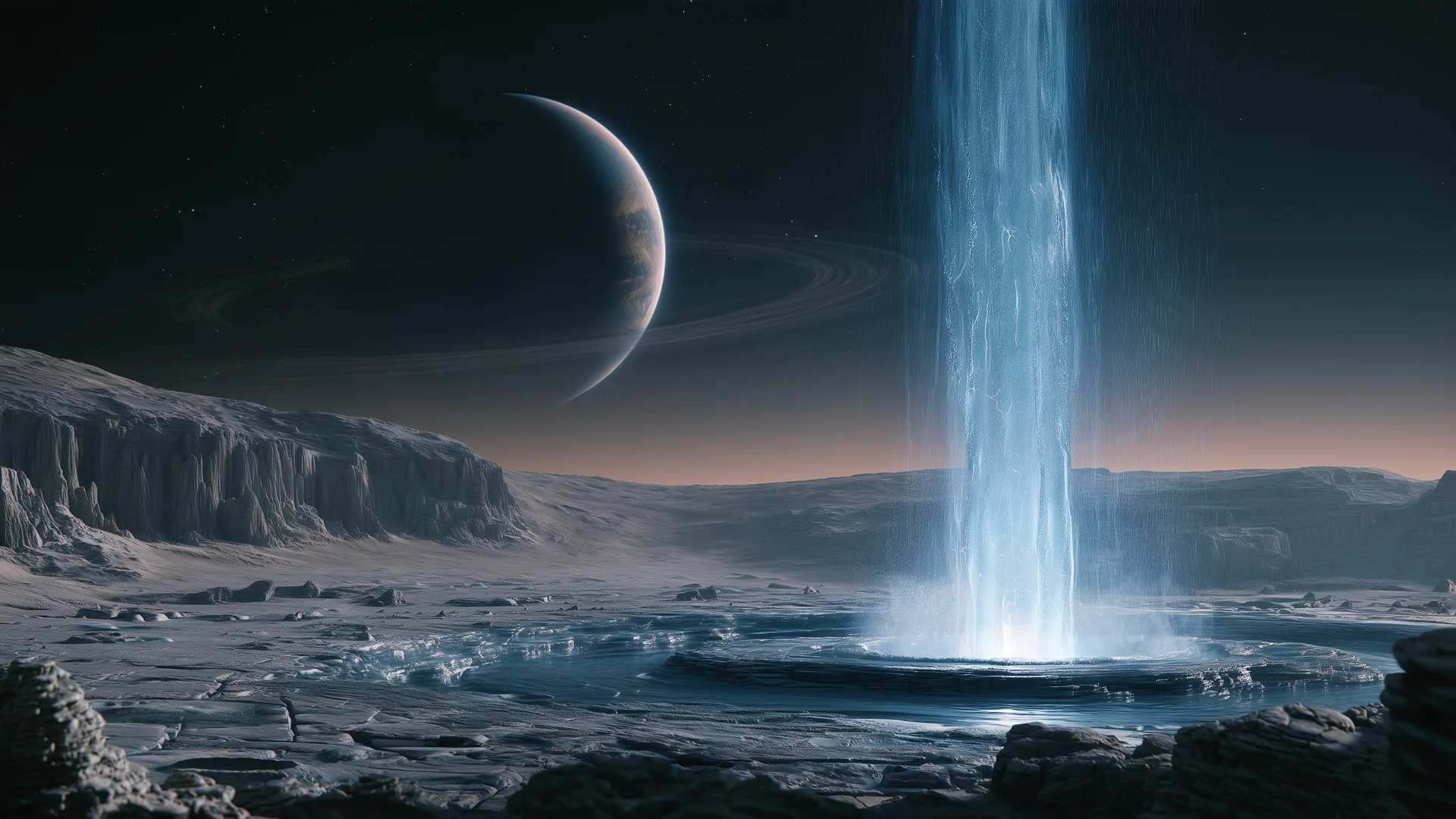 Ice geyser moon