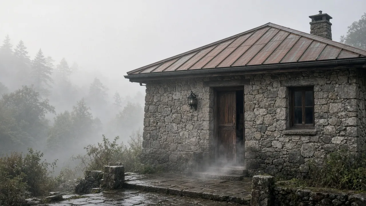 Timber bathhouse